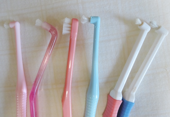 ワンタフト歯ブラシ、使用後
